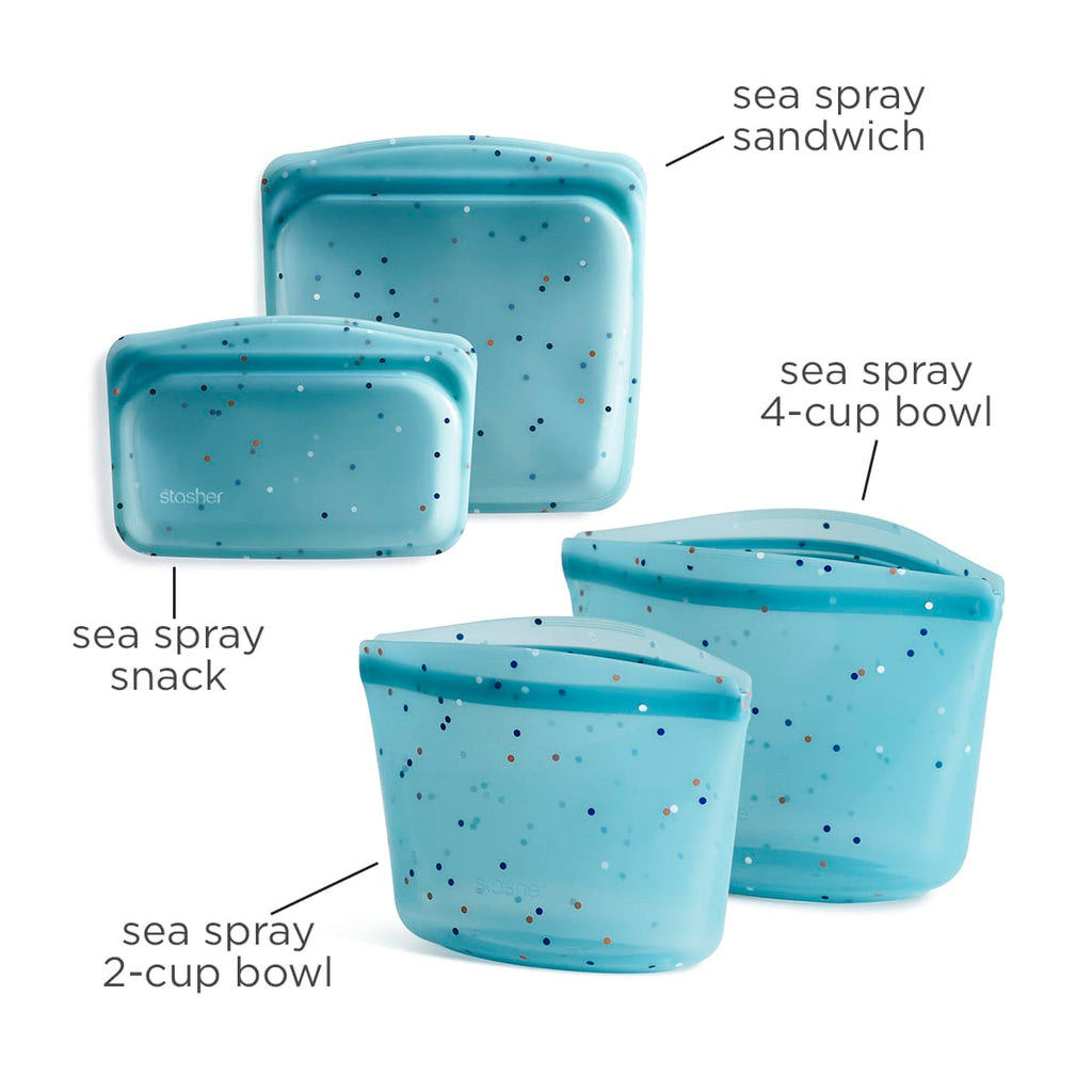 Sea Spray 4-Pack Reusable Storage Set