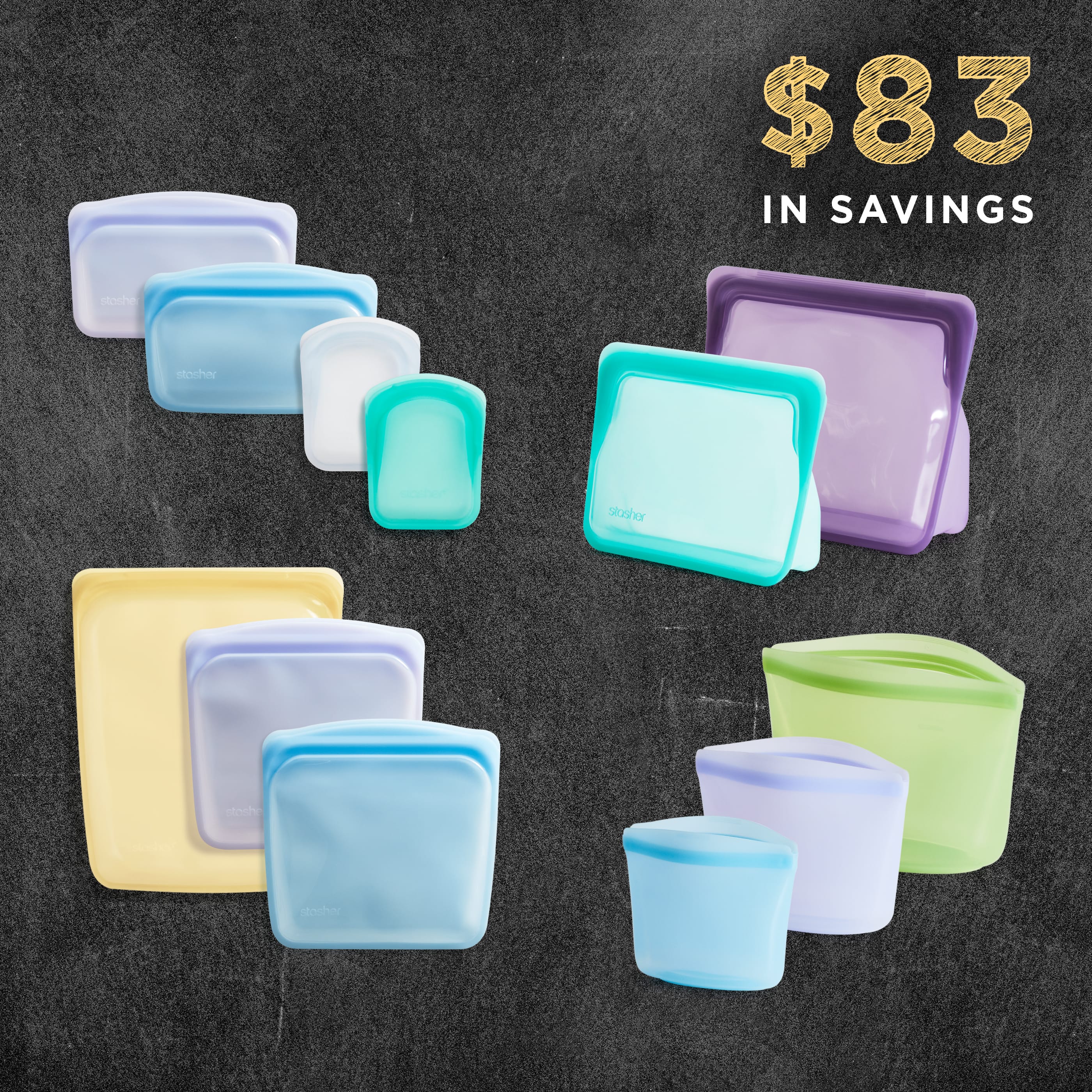 Best Value 12-Pack Reusable Storage Set