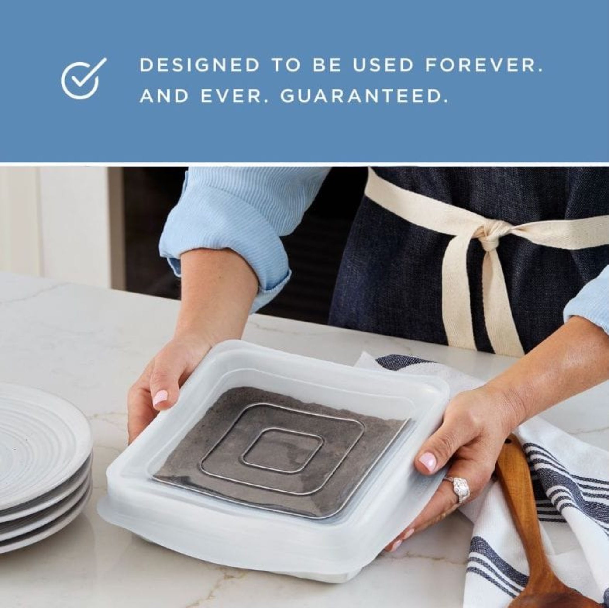 Square 8x8 Stretch Lid Kitchen Accessory