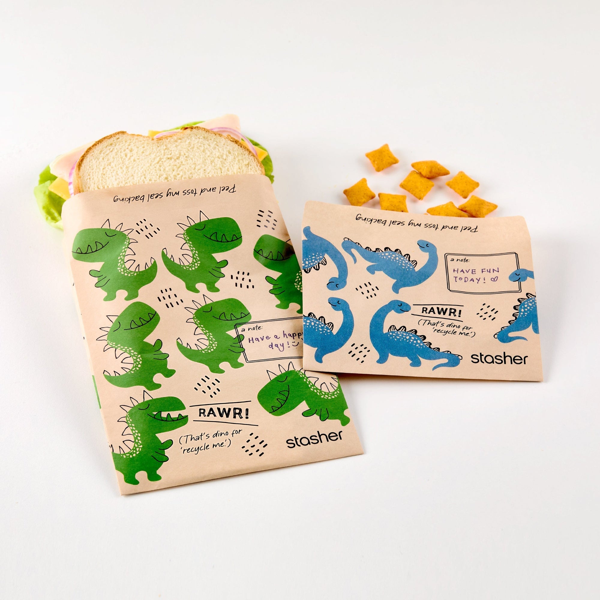Recyclable Paper Bags 4-Pack 200ct Reusable Storage Bag