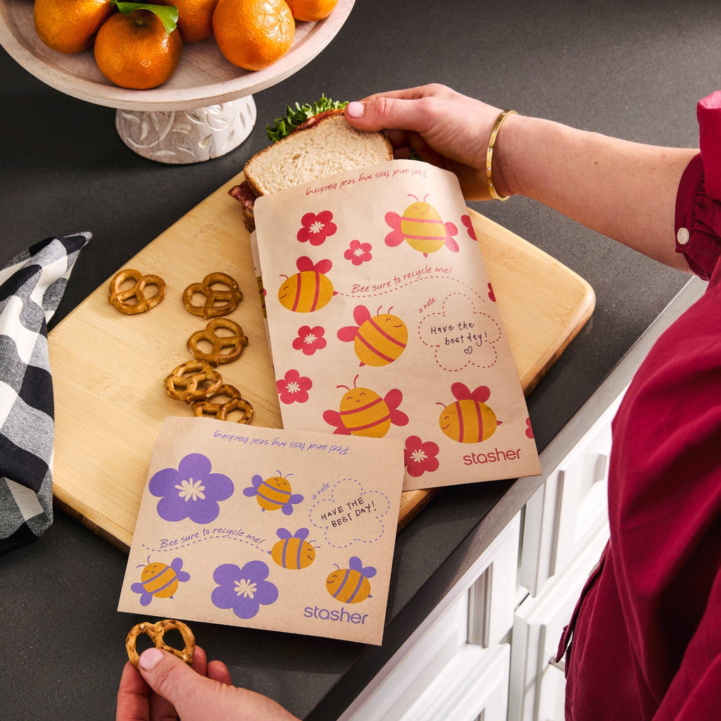Recyclable Paper Bags 8-Pack 400ct Reusable Storage Bag