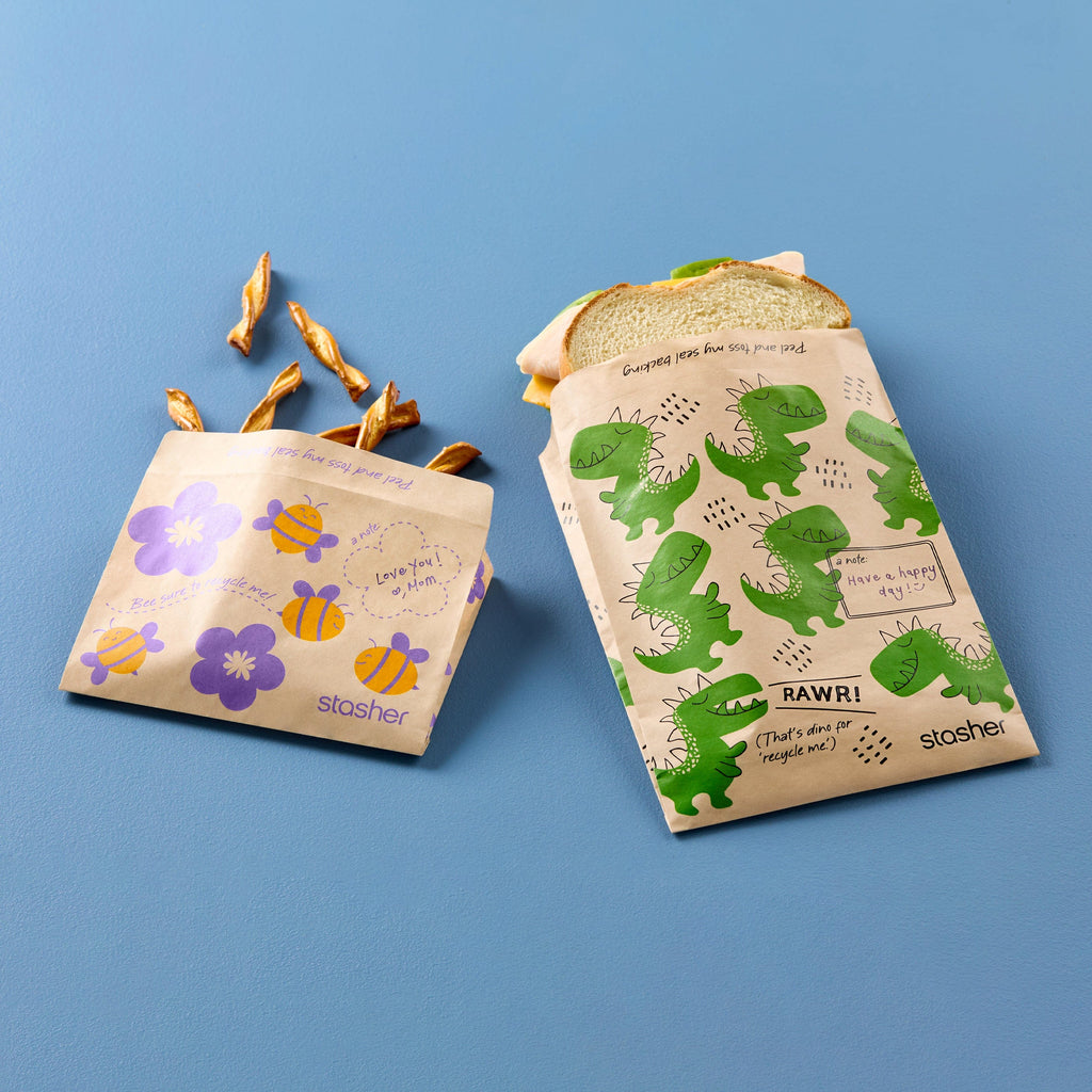 Recyclable Paper Bags 2-Pack 100ct Reusable Storage Bag
