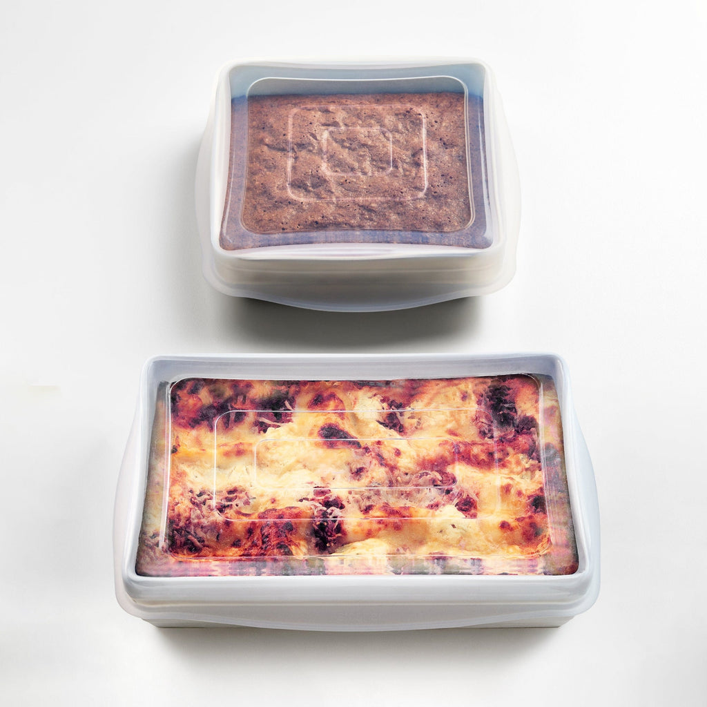 Rectangle Stretch Lids 2-Pack Kitchen Accessory
