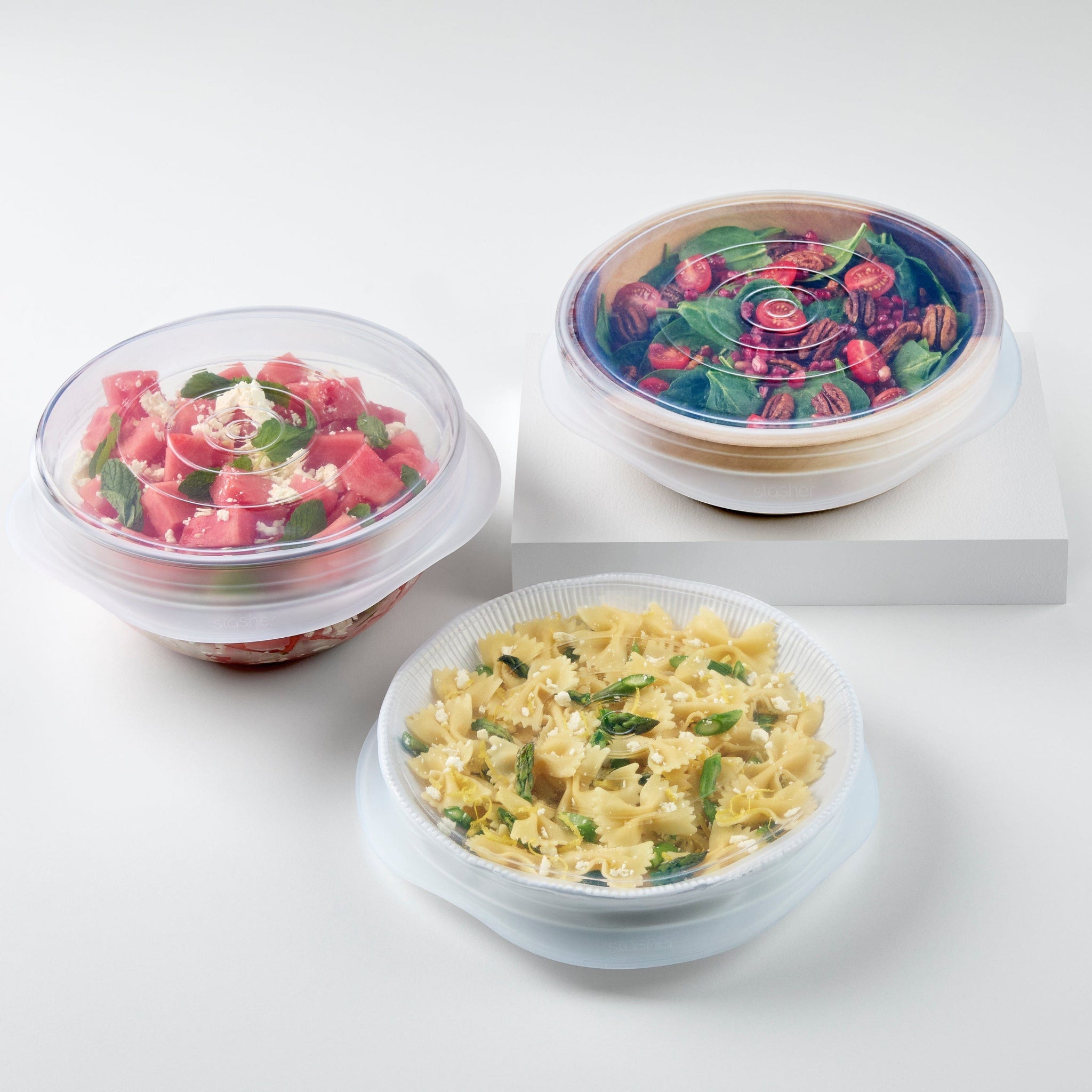 Large Circle Stretch Lids 3-Pack Kitchen Accessory