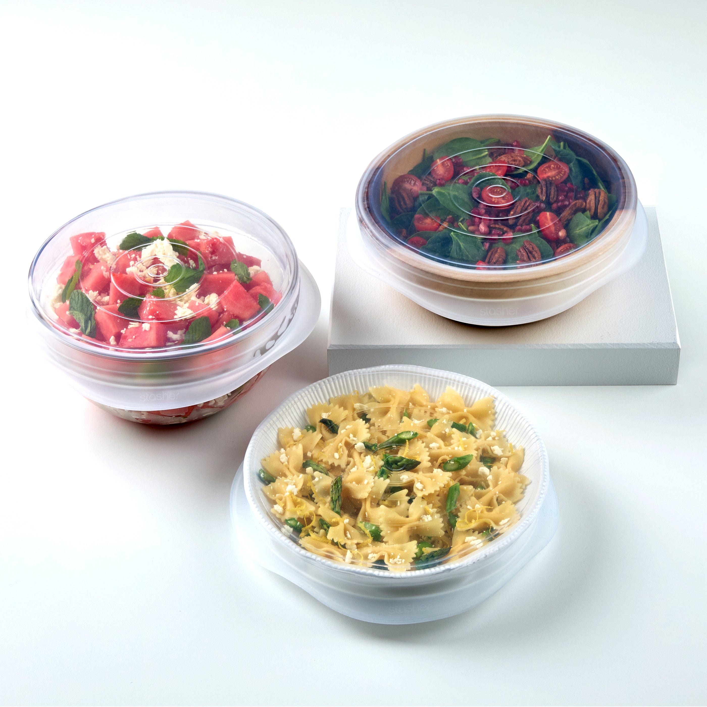 Large Circle Stretch Lids 3-Pack Kitchen Accessory