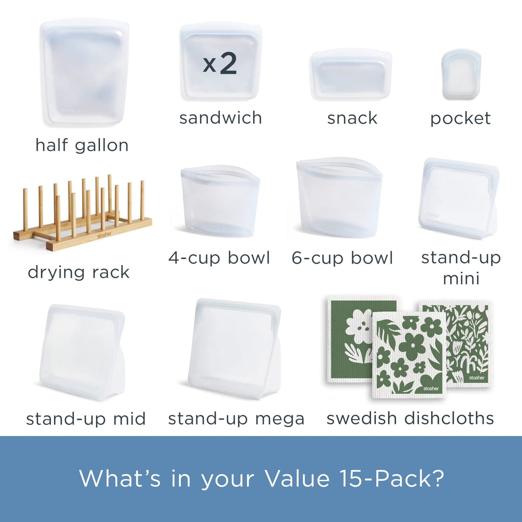 Value 15-Pack Reusable Storage Set