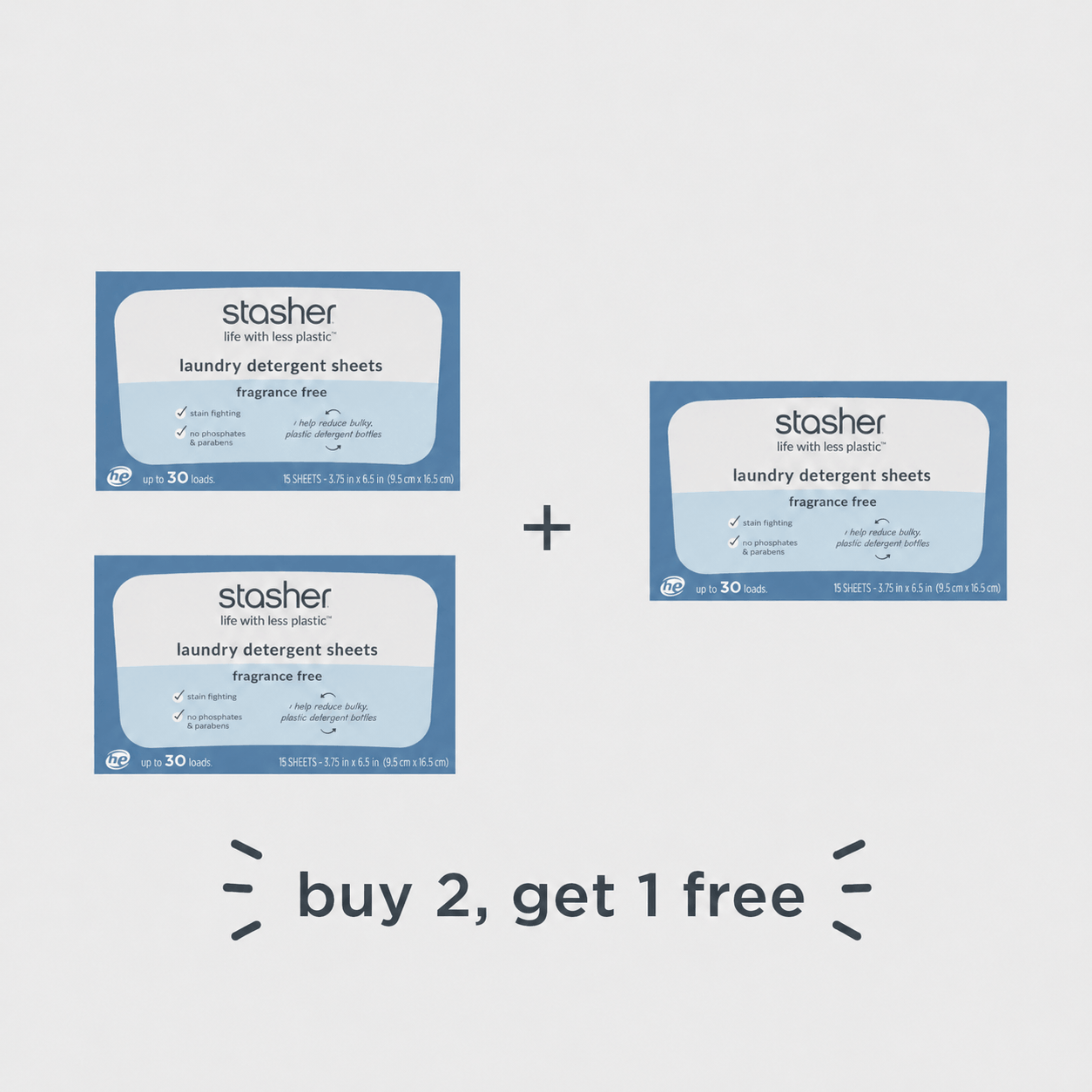 Laundry Detergent Sheets 3-Pack Buy 2, Get 1 Free Laundry Essential