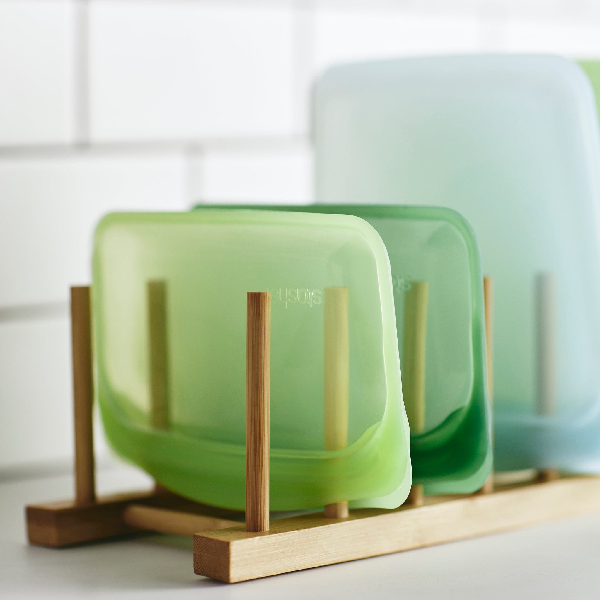 Bamboo Drying Rack Kitchen Accessory