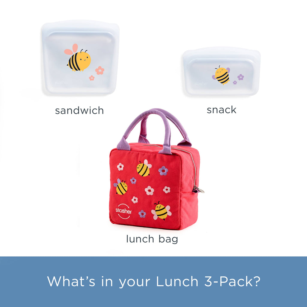Kids Lunch Kit 3-Pack Reusable Storage Set
