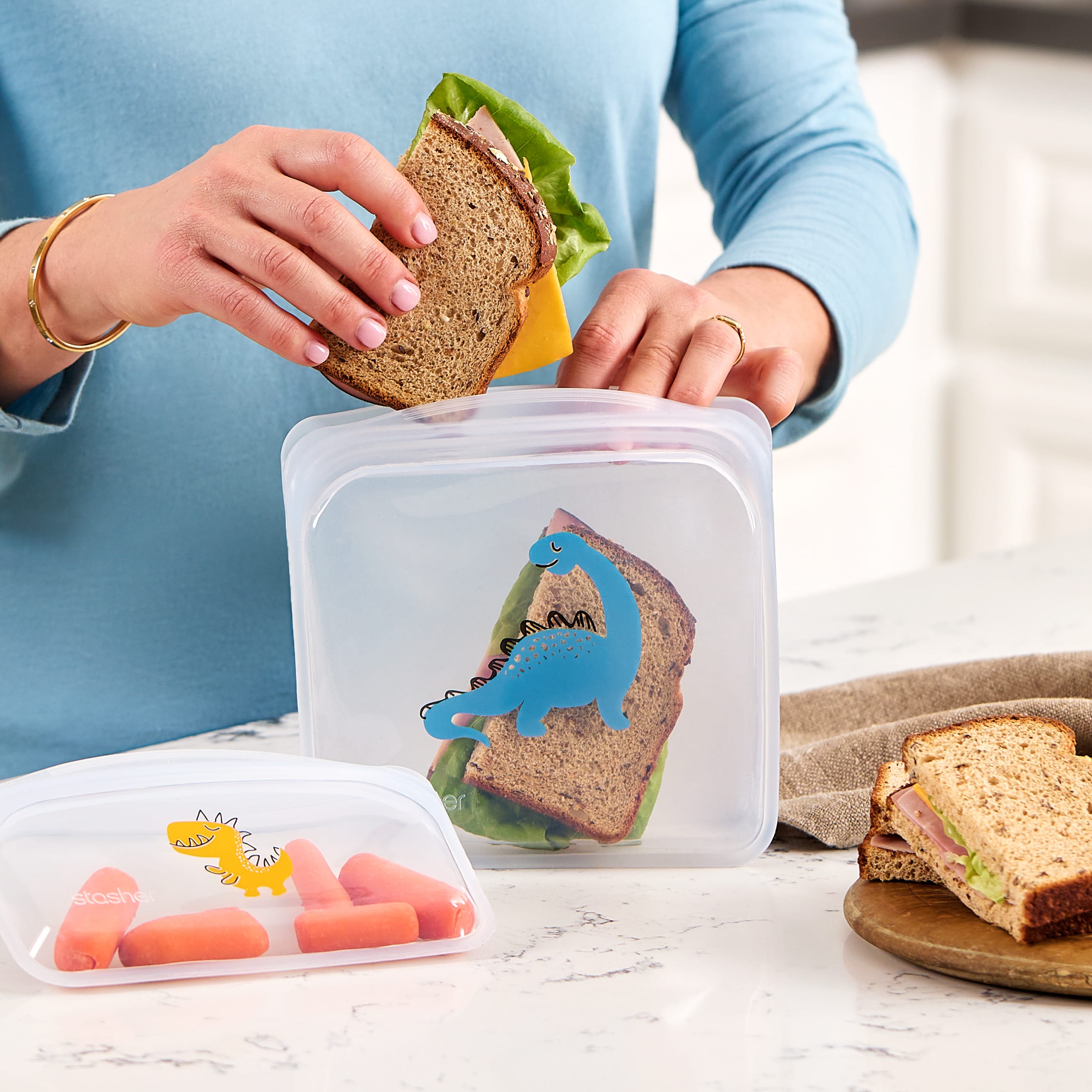 Kid's Lunch 2-Pack Reusable Storage Set