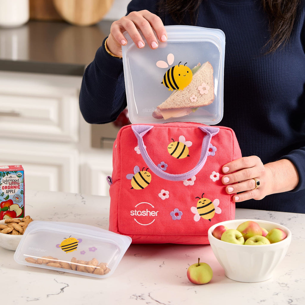 Complete School Lunch Kit 5-Pack Reusable Storage Set