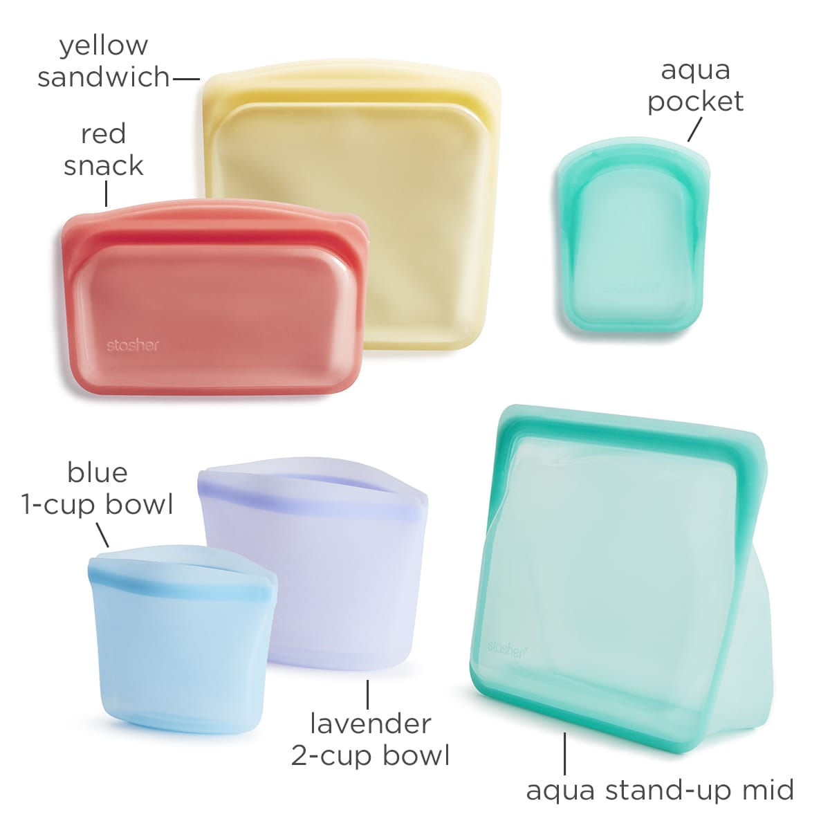 Value 6-Pack Reusable Storage Set