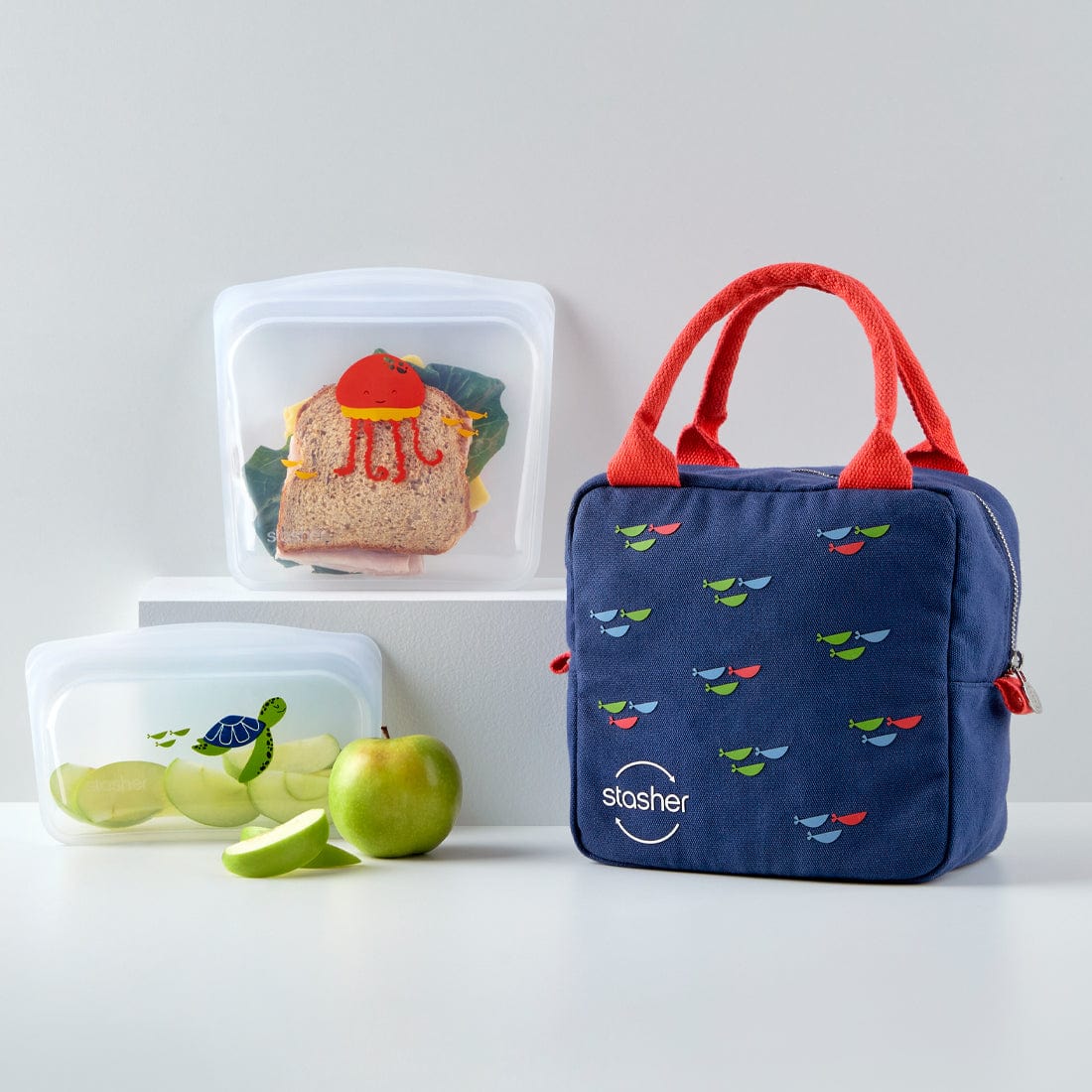 Back to School Lunch 3-Pack Reusable Storage Set