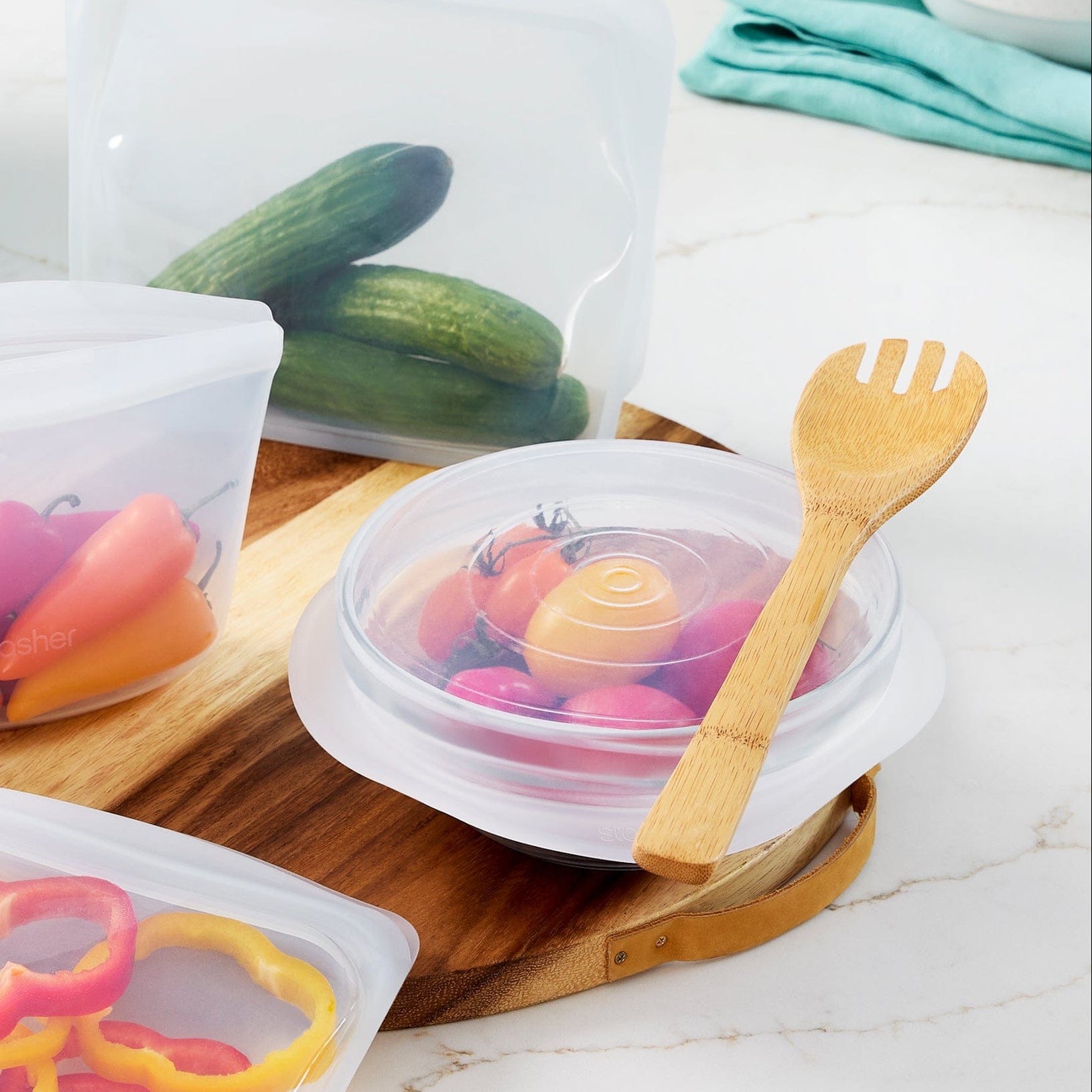 Circle Stretch Lids 4-Pack Kitchen Accessory