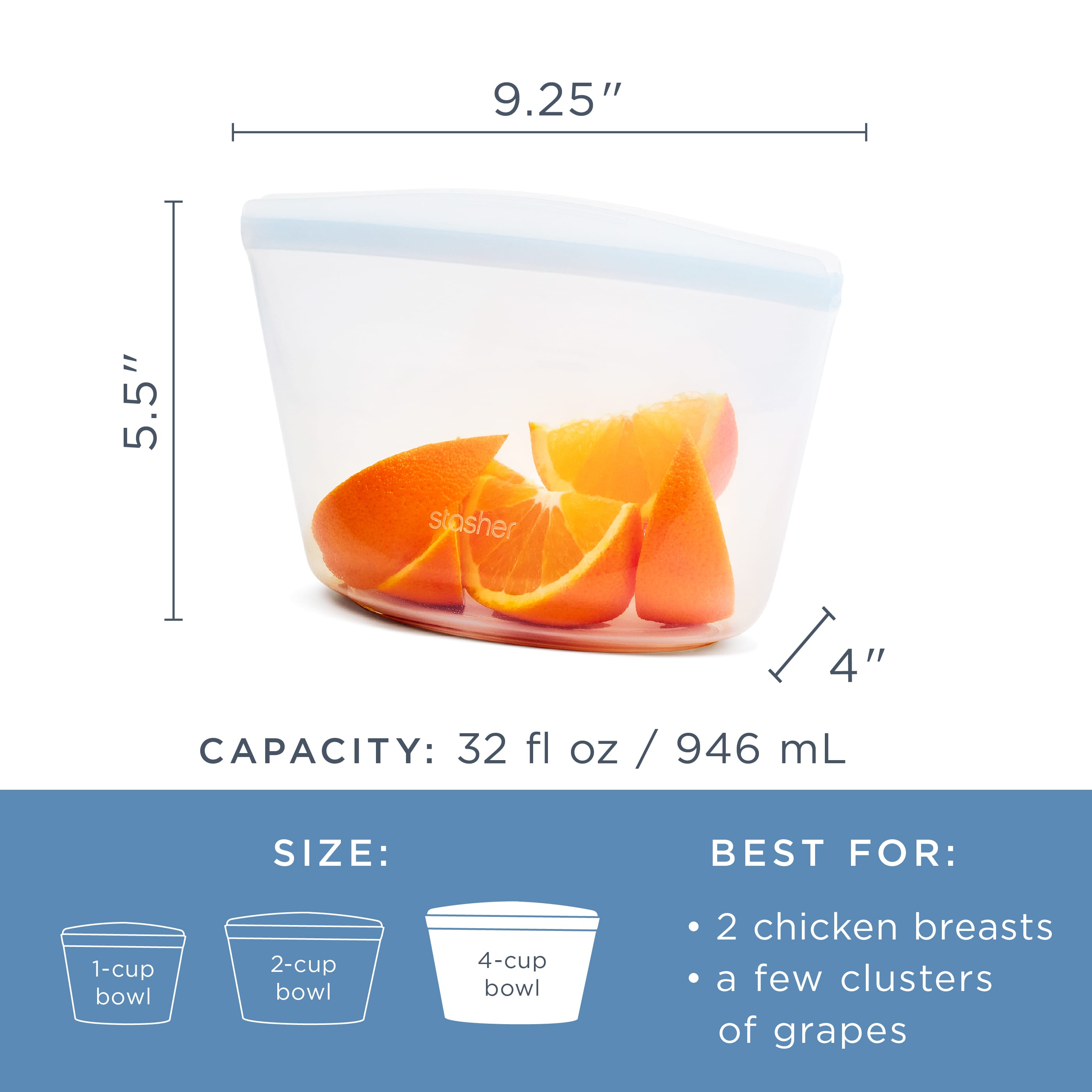 4-Cup Bowl Kitchen Accessory