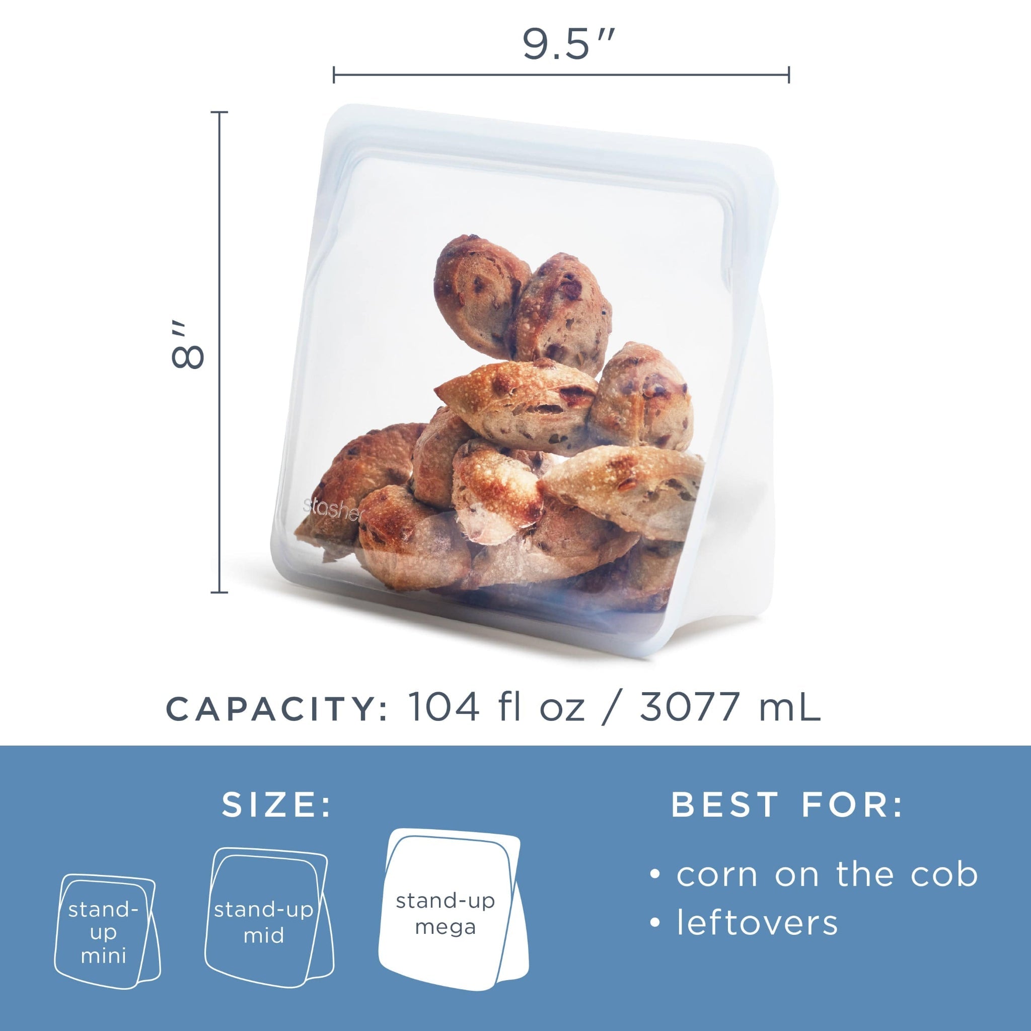 Stand-Up Mega Bag Reusable Storage Bag
