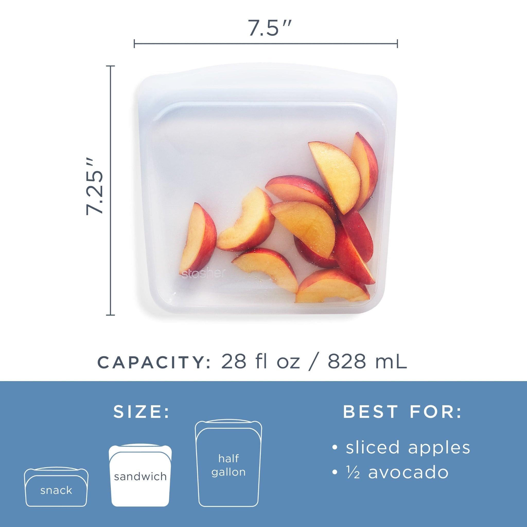 Sandwich Bag Reusable Storage Bag