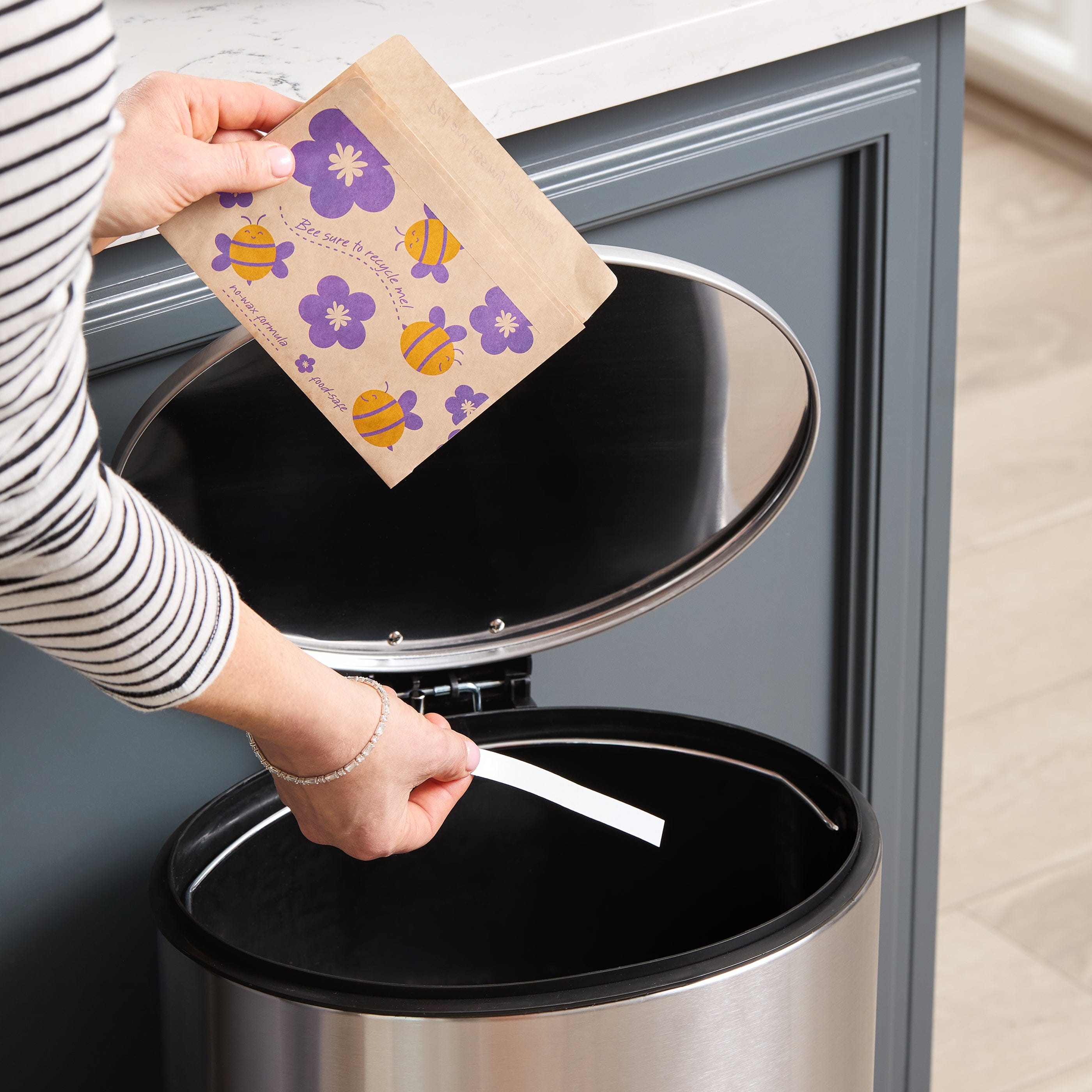 Recyclable Paper Snack Bags 50ct Reusable Storage Bag
