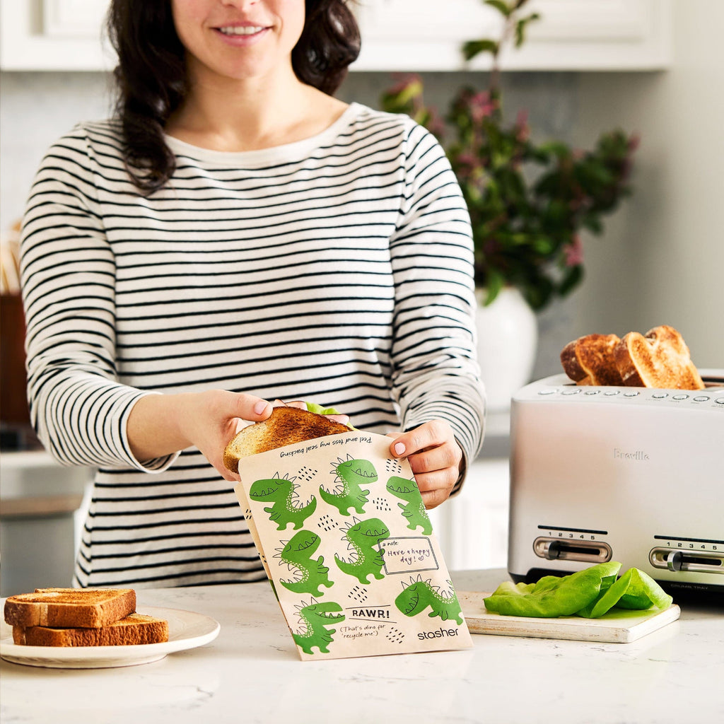 Recyclable Paper Bags 8-Pack 400ct Reusable Storage Bag