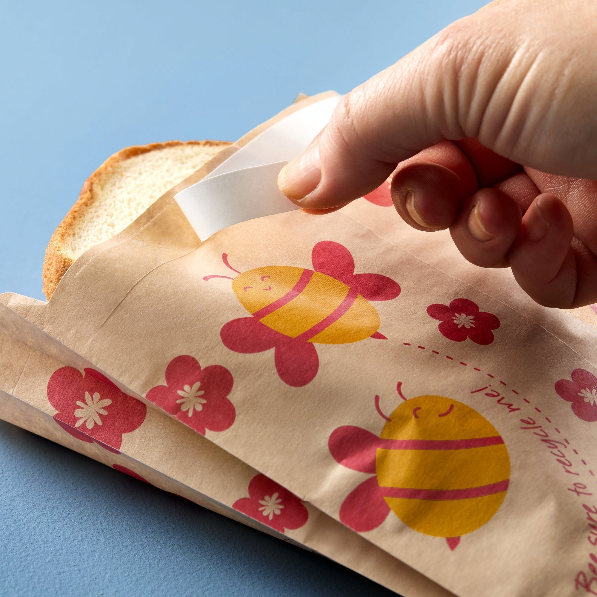 Recyclable Paper Sandwich Bags 50ct Reusable Storage Bag