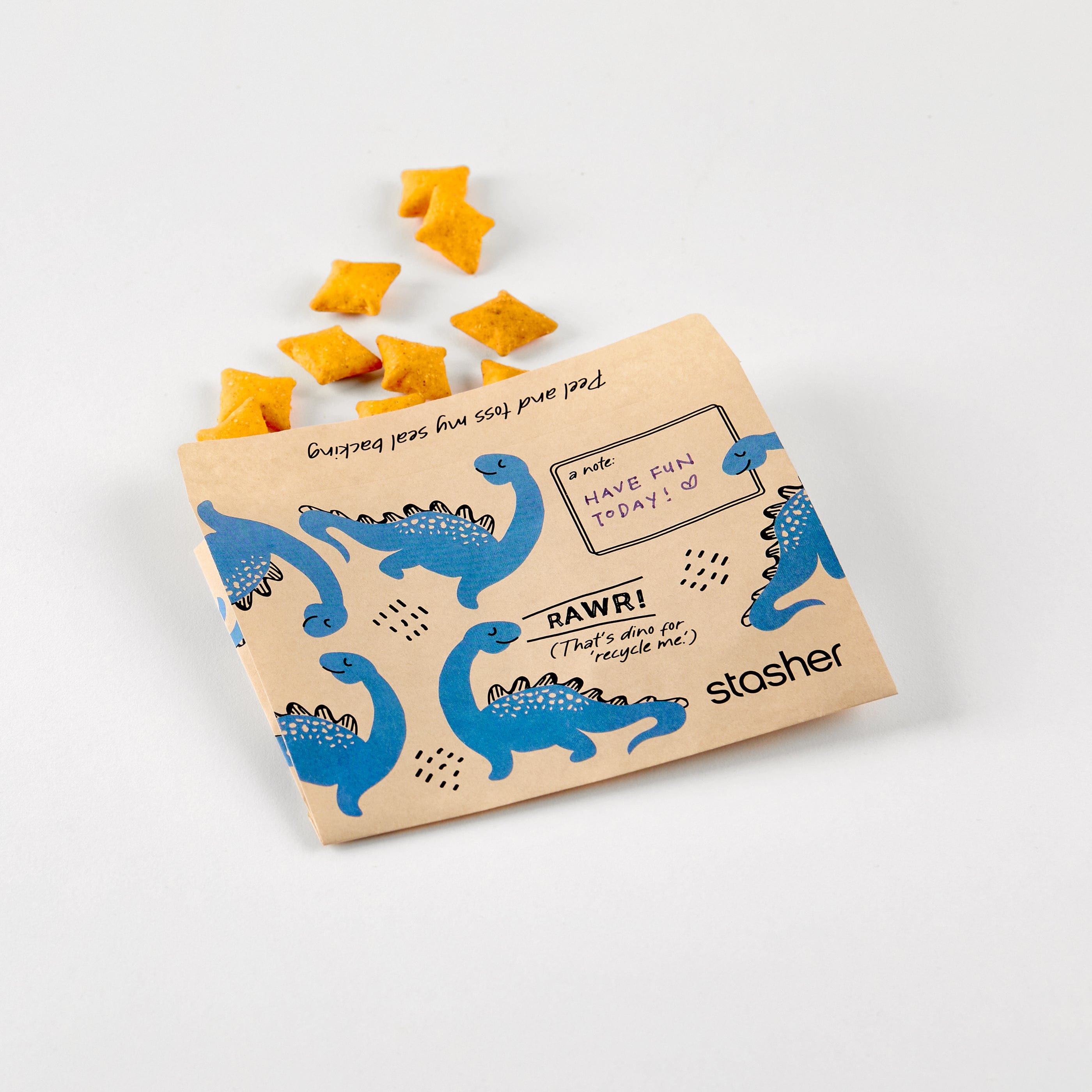 Recyclable Paper Snack Bags 50ct Reusable Storage Bag