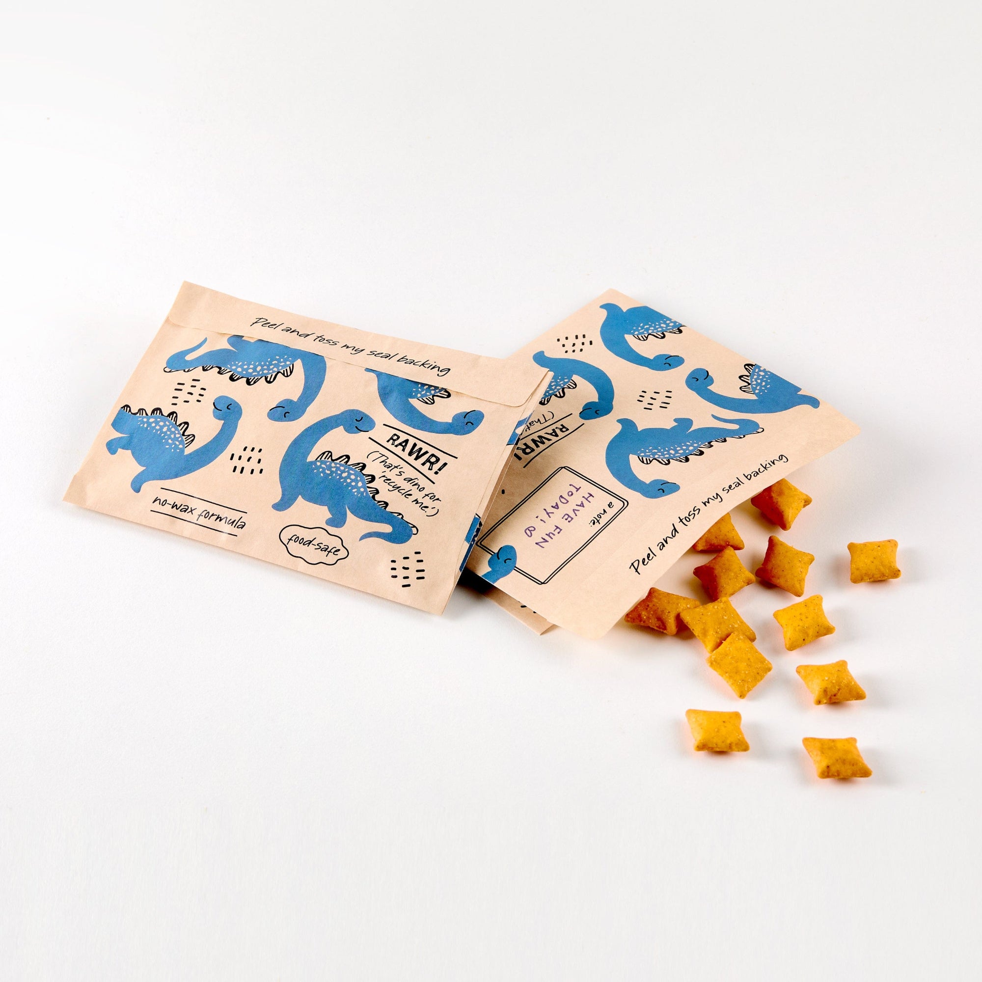Recyclable Paper Snack Bags 50ct Reusable Storage Bag