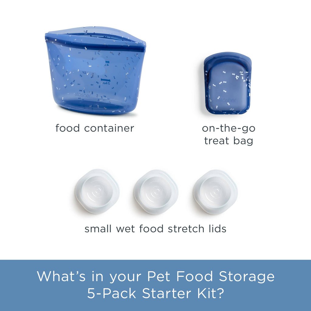 Pet Food Storage 5-Pack Reusable Storage Set