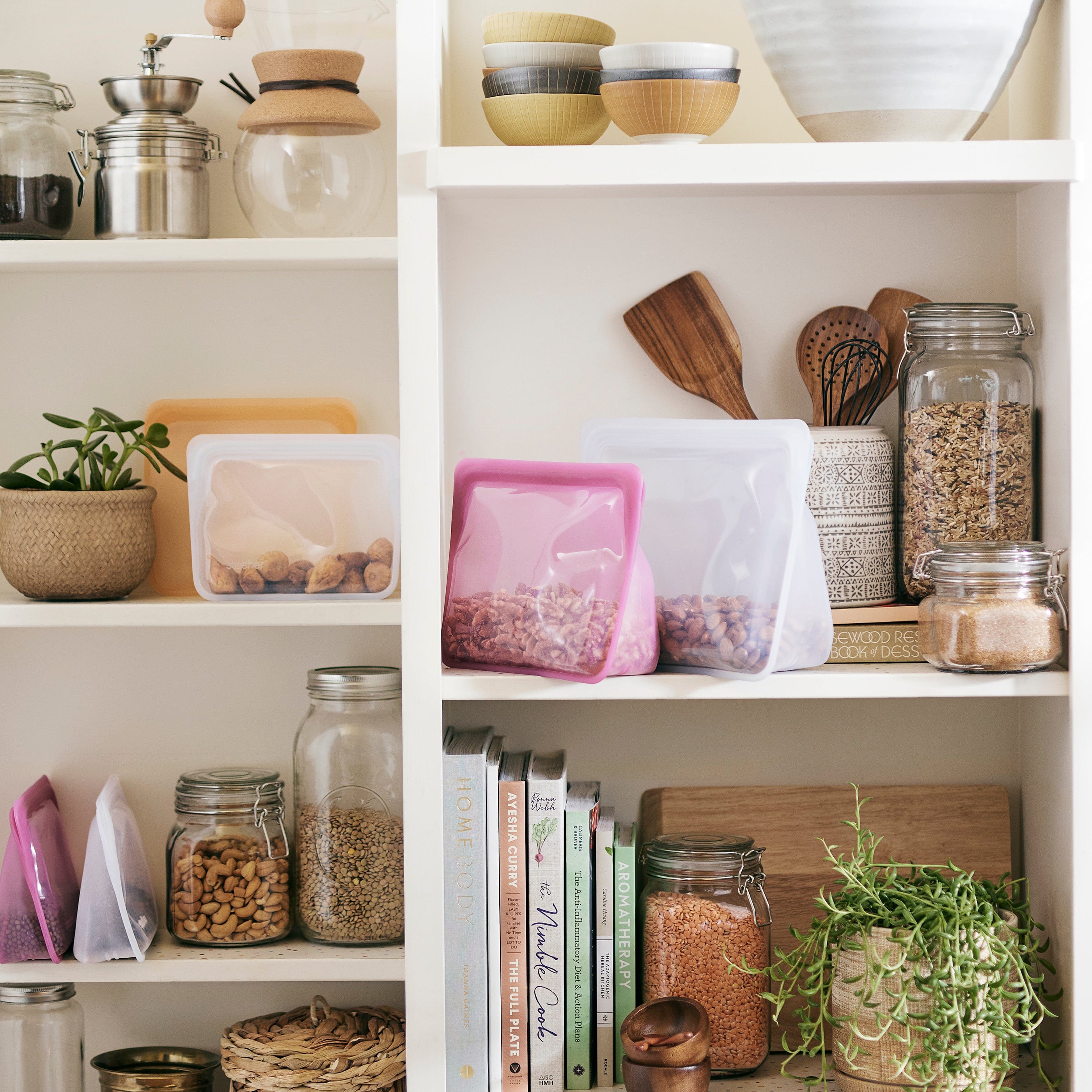 Stand-Up Mid Bag Reusable Storage Bag