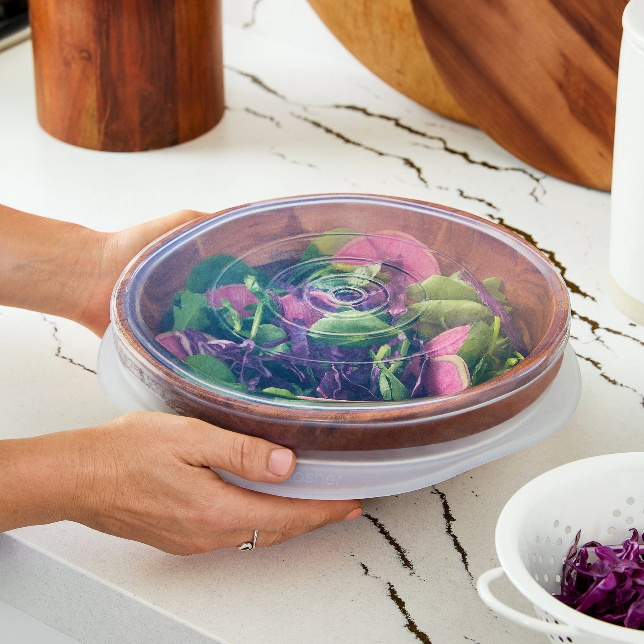 Large Circle Stretch Lids 3-Pack Kitchen Accessory