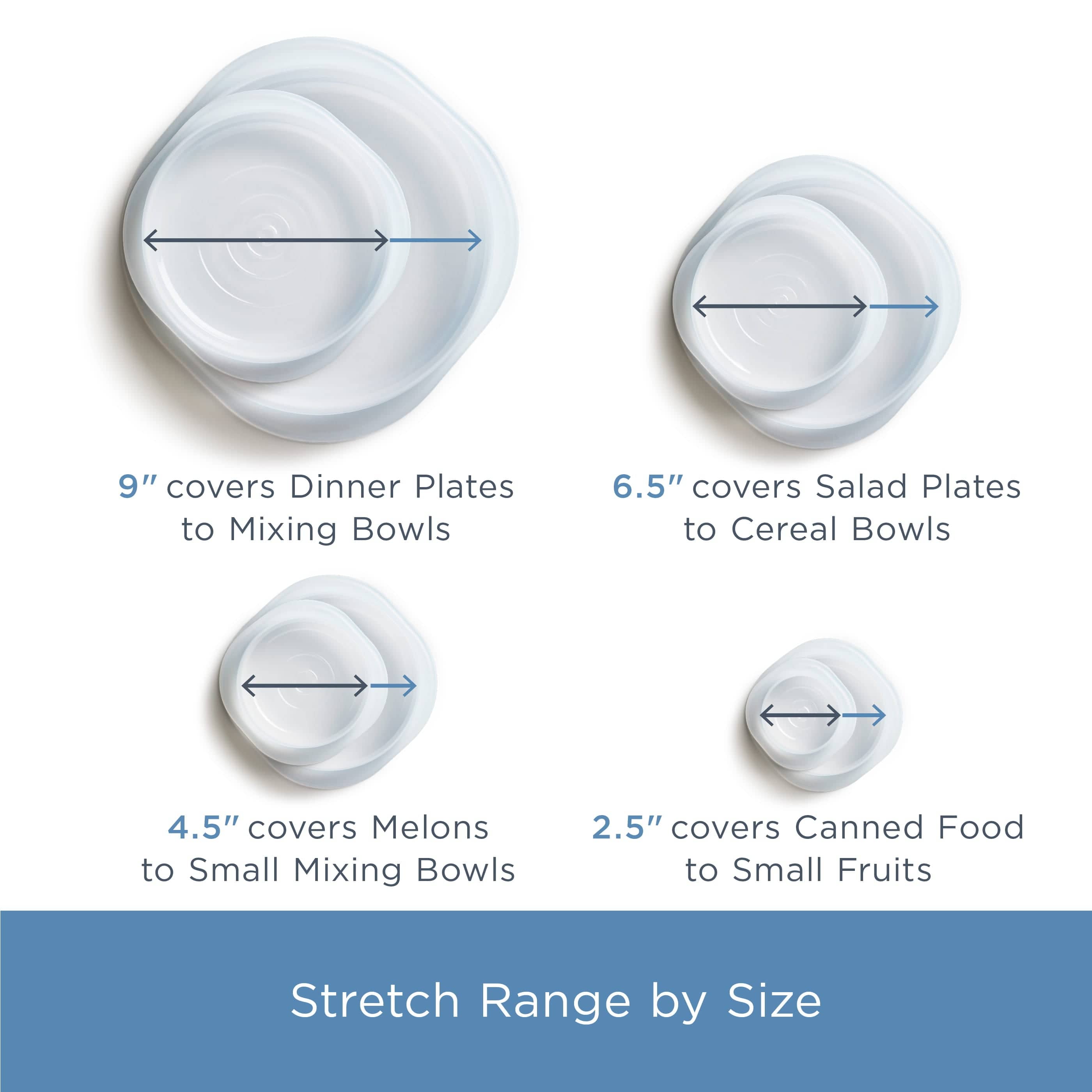 Circle Stretch Lids 4-Pack Kitchen Accessory